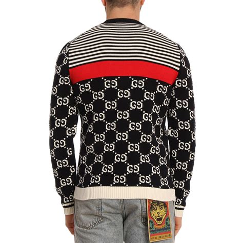 gucci mens woolen sweater|men's Gucci sweatsuit.